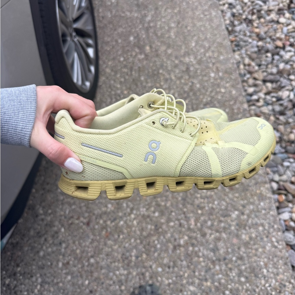 On Running Women's Light Yellow Athletic Shoes